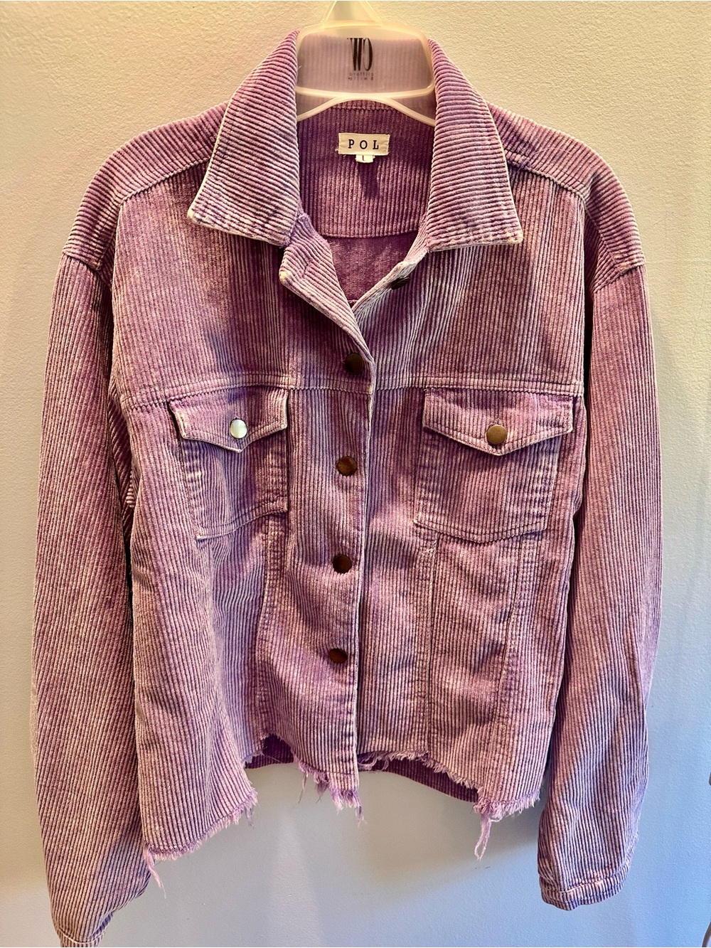 POL Lavender Ribbed Jacket - Picture 2 of 3